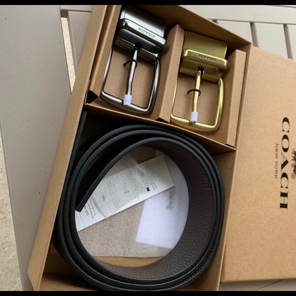 Authentic Coach reversible 38mm leather belt set - Picture 4 of 8